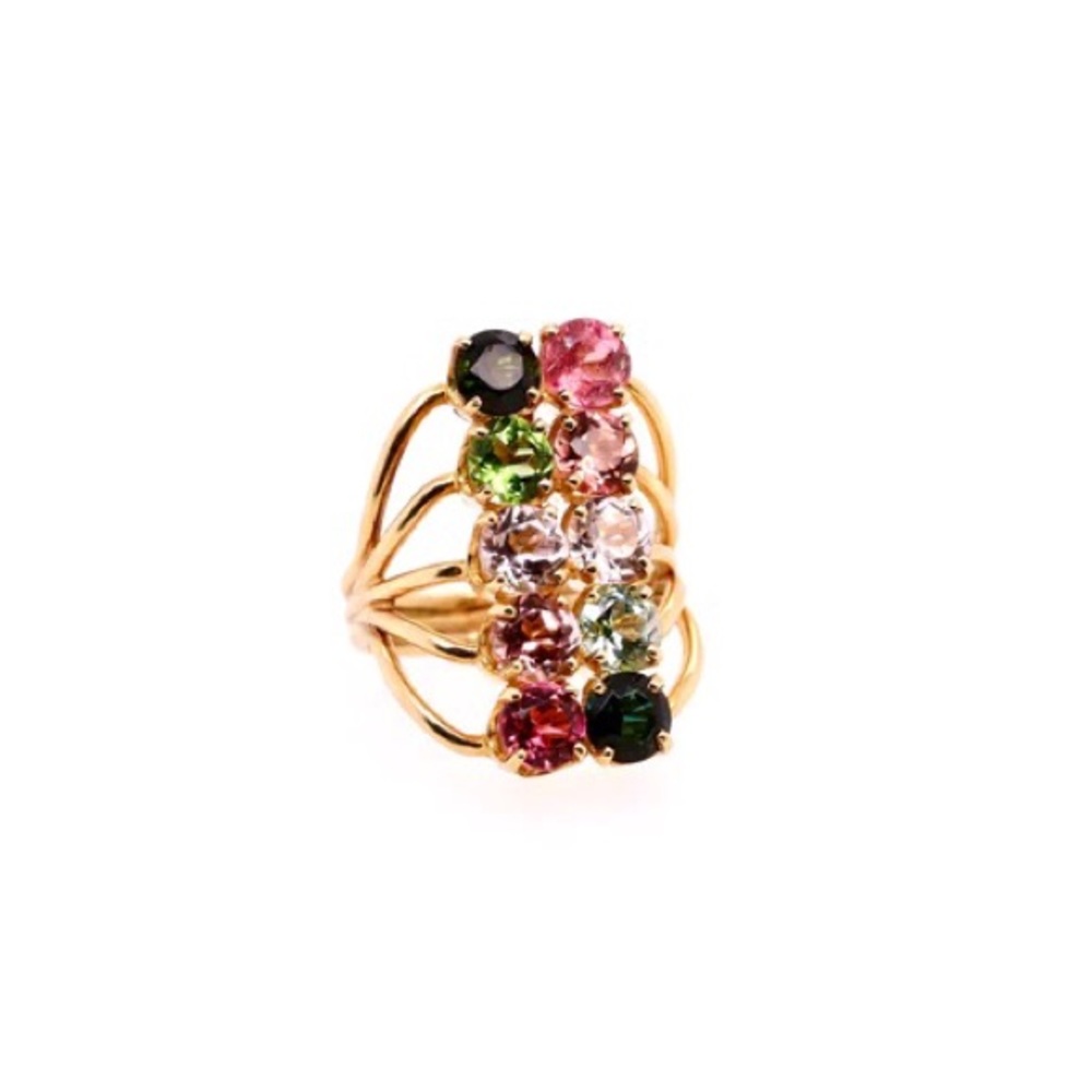 14k Gold Tourmaline Ring